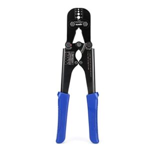 IWISS Wire Rope Crimping Tool/Cutter for Aluminum Oval Sleeves,Stop Sleeves,Crimp Ferrules,Crimping Loop sleeve From 3/64-inch to 1/8-inch
