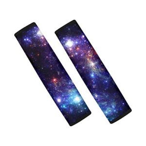 Showudesigns 2Pcs Car Seat Belt Cover Pads Soft Comfort Shoulder Seatbelt Cushions Galaxy Star Seatbelt Covers Pads for Adults Protector You Neck and Shoulder