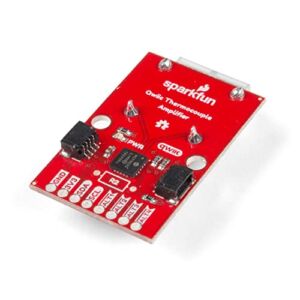 SparkFun Qwiic Thermocouple Amplifier – MCP9600 (PCC Connector)-K-Type 2 Temperature sensors 4 programmable Temperature alerts ADDR Jumper for Variable I2C addresses 4-pin JST Polarized Connector