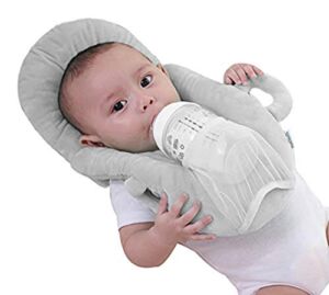Baby Portable Detachable Feeding Pillows Self-Feeding Support Baby Cushion Pillow (Grey)