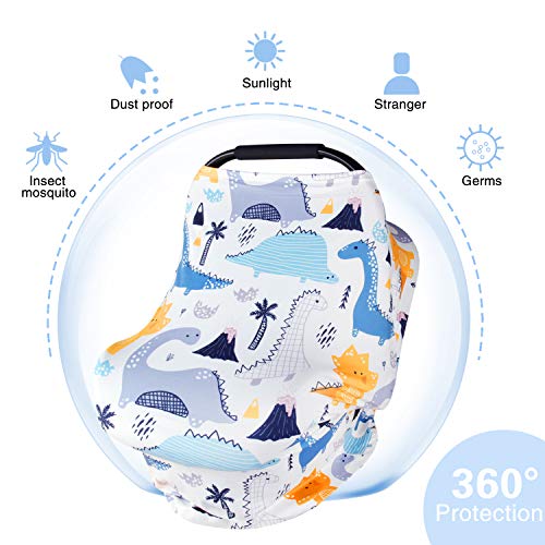 Nursing Cover Breastfeeding Cover, Stretchy Car Seat Cover for Babies, Soft Breathable Infant Carseat Canopy, Shopping Cart/High Chair/Stroller Covers | The Storepaperoomates Retail Market - Fast Affordable Shopping