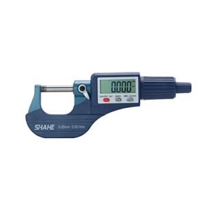 Digital Outside Micrometer 0-25mm /0-1″,Metric & Inch, 0.00005″ (0.001mm) Resolution,+/-0.0001″ Accuracy