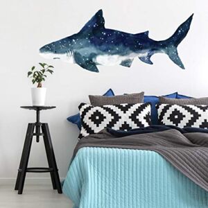 RoomMates RMK4014GM Shark Peel and Stick Giant Wall Decals