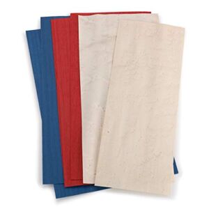 Sauers Dyed Red, White & Blue Patriotic Veneer Pack, 3 Sq Ft
