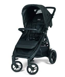 Booklet 50 – Full Featured Light Weight Stroller – Compatible with Primo Viaggio 4-35 & Primo Viaggio 4-35 Nido Infant Car Seats – Made in Italy – Onyx (Black)