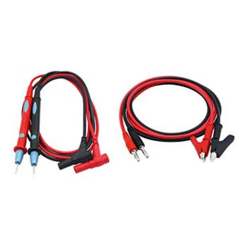 Banana Plug to Alligator Clip Test Lead and Safety Alligator Clips,Multimeter Test Leads Kit with Threaded Alligator Clips, Test Lead Probe Suitable for Most of Digital Multimeter | The Storepaperoomates Retail Market - Fast Affordable Shopping