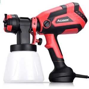 AOBEN Paint Sprayer, 750W Hvlp Spray Gun, Electric Paint Gun with 4 Nozzles, 1000ml Container for Home and Outdoors, Painting Projects.
