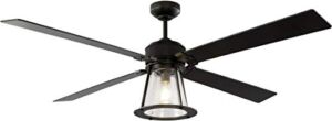 Monte Carlo 4RKR60OZD Rockland TSCA Title VI Compliant 60″ Outdoor Ceiling Fan with LED Lights & Remote, 4 Oil Rubbed Bronze Blades, Oil Rubbed Bronze