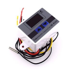 HiLetgo DC 12V 10A Digital LED Temperature Controller XH-W3001 Mini Thermostat -50 to 110 Degree Heating/Cooling Temperature Control Switch with Waterproof Sensor Probe