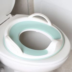 Potty Training Seat for Boys and Girls With Handles, Fits Round & Oval Toilets, Non-Slip with Splash Guard, Includes Free Storage Hook – Jool Baby