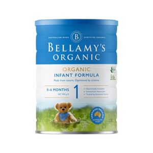 Bellamy’s Organic Step 1 Infant Formula 900g 0-6m