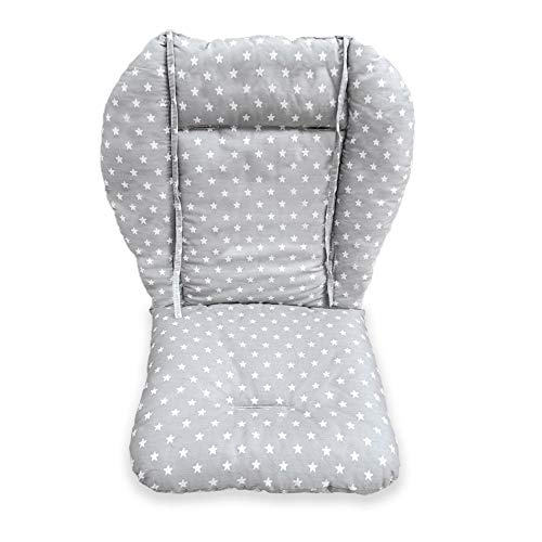 High Chair Cushion, High Chair Pad/seat Cushion/Baby High Chair Cushion,Soft and Comfortable,Light and Breathable,Make The Baby More Comfortable (Gray Background Stars Pattern) | The Storepaperoomates Retail Market - Fast Affordable Shopping