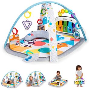 Baby Einstein 4-in-1 Kickin’ Tunes Music and Language Play Gym and Piano Tummy Time Activity Mat