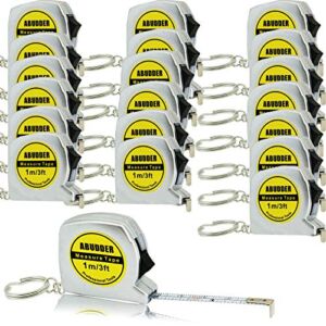 20 Pack Mini Measuring Tape Keychains , Small Pocket Tape Measures Retractable Metric Tape Measures 3 feet
