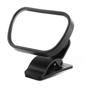 Aramox Baby Mirror,1Pc Adjustable Car Baby Child Back Seat Rear View Safety Mirror With Suction Cup Clip Black