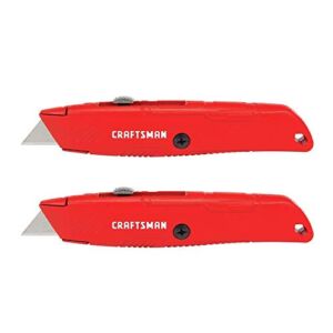 CRAFTSMAN Utility Knife, Retractable Blade, 2-Pack (CMHT10382)