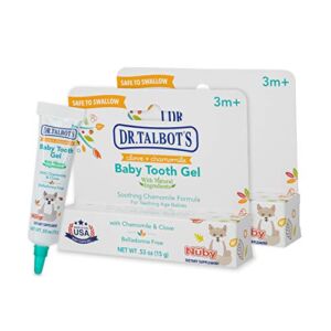 Dr. Talbot’s Baby Tooth Gel for Sore Gums, Naturally Inspired, 2 Pack, 1.06 Oz, benzocaine Free, Belladonna Free