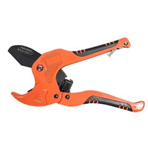 Zantlea Pipe and Tube Cutter, Ratcheting Hose Cutter One-hand Fast Pipe Cutting Tool with Ratchet Drive for Cutting Less Than 1-1/4″ O.D. PEX, PVC, and PPR Pipe