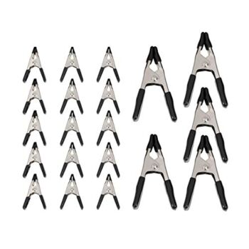 Amazon Basics 20-Piece Steel Spring Clamp Set – 15 Pieces 3/4-Inch, 5 Pieces 1-Inch | The Storepaperoomates Retail Market - Fast Affordable Shopping