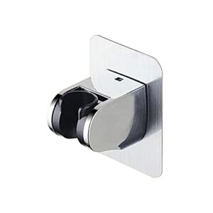 KAIYING Self Adhesive Handheld Shower Head Holder, Adjustable Angle Shower Wand Holder, Bathroom Wall Mount Shower Arm Bracket, ABS, Chrome