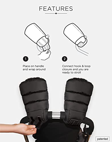 7AM Enfant Stroller Warmmuffs – Plush Hand Warmers with Anti- Freeze, Cold Weather, Water Repellent & Warm Hand Gloves for Pushchair, Pram, Stroller & Car Seat Bar | The Storepaperoomates Retail Market - Fast Affordable Shopping