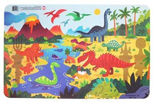 Constructive Eating Made in USA Dinosaur Placemat for Toddlers, Infants, Babies and Kids – Made with Materials Tested for Safety
