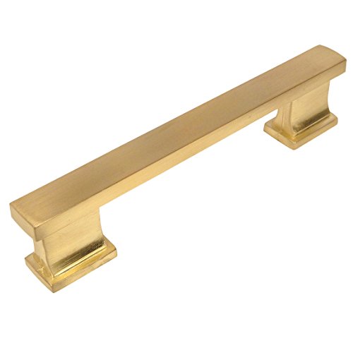 10 Pack – Cosmas 702-5BB Brushed Brass Contemporary Cabinet Hardware Handle Pull – 5″ Inch (128mm) Hole Centers | The Storepaperoomates Retail Market - Fast Affordable Shopping