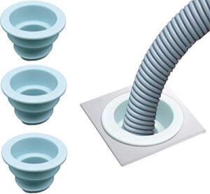 3 Pack Drain Pipe Seal Ring, Drain Pipe Hose Deodorant Silicone Plug Sewer Seal Ring For Washing Machine Laundry Room Bathroom Bathtub