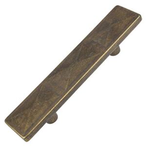 4083-AB-10 – GlideRite Hardware 2-1/2″ CC Rectangle Cabinet Pulls (Pack of 10) – Antique Brass