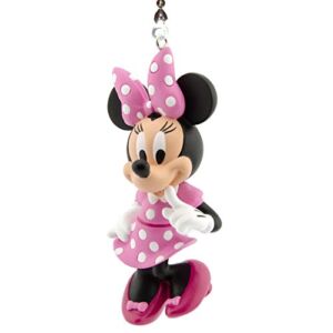 Mickey Mouse Clubhouse Ceiling Fan Pull by Wooden Androyd Studio (Minnie Pink Polka Dot)