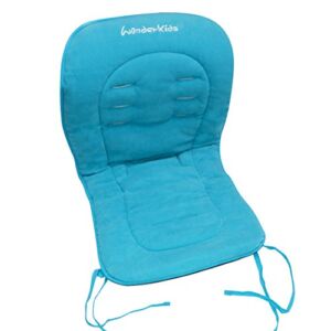 Asunflower High Chair Cover Cushion Replacement with Straps Soft Mat Pad,Easy to Install, Sky Blue