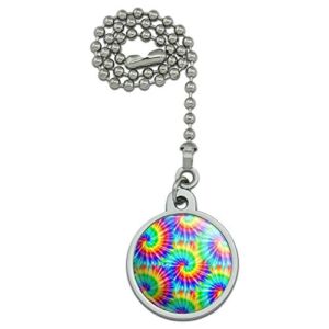 GRAPHICS & MORE Tie Dye Pattern Ceiling Fan and Light Pull Chain