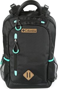 Columbia Carson Pass Backpack Diaper Bag – Black Large Diaper Bag with Multiple Organizer Pockets and Thermal Bottle Pocket with Therma-Flect Radiant Barrier
