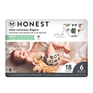 THE HONEST COMPANY All The Letters Diapers Size 6, 18 CT