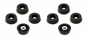 8 Small Round Rubber Feet Bumpers – .250 H X .671 D – Made in USA Food Safe Cutting Boards