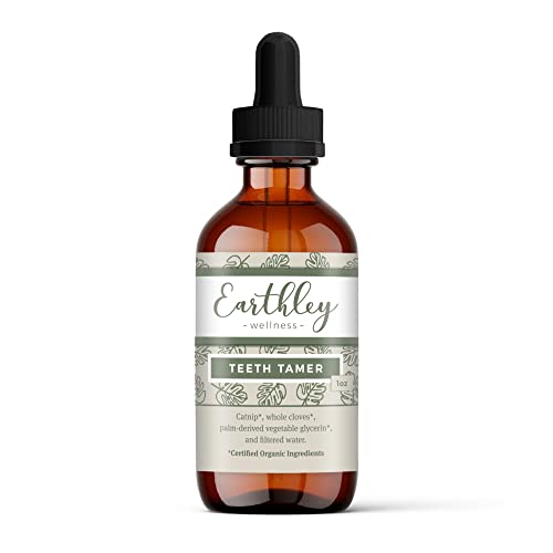 Earthley Wellness, Teeth Tamer, Natural Teething Relief, Soothes Drooling, Irritability and Pain Due to Teething or Toothaches, Pure, Organic Ingredients; Essential Oil-Free and Alcohol-Free (1 oz) | The Storepaperoomates Retail Market - Fast Affordable Shopping
