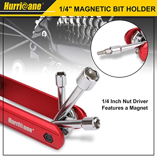 HURRICANE 6 In 1 Folding Nut Driver Set, SAE Size Hex Nut Driver Set, Chrome Vanadium Steel Shank. Premium Aluminum Handle Portable, Easy to Carry Out,Includes: 3/16″, 1/4″, 5/16″, 11/32″, 3/8″, 7/16″ | The Storepaperoomates Retail Market - Fast Affordable Shopping