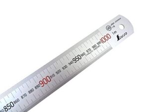 Shinwa 1000 mm Rigid”Zero Glare” Metric Machinist Rule/Rule Scale .5mm & mm