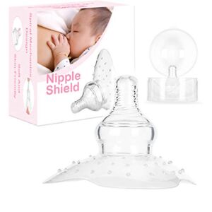 Nipple Shield , Assist Perfect for Nursing Mothers with Inverted & Sore Nipple with Carrying Case for Breastfeeding Mothers