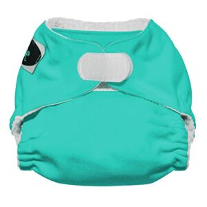 Imagine Baby Products Newborn Stay Dry All-in-One Diaper, Hook and Loop, Aquamarine