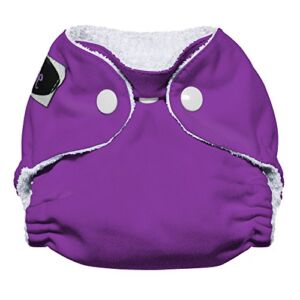 Imagine Baby Products Newborn Bamboo AIO 2.0 Diaper, Snap, Amethyst