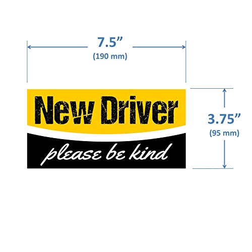 Student Driver Sticker | Easily Removable Just Like a Magnet but It Sticks Anywhere + Keep Your New Driver Safe with a Design That’s Not Embarrassing | The Storepaperoomates Retail Market - Fast Affordable Shopping