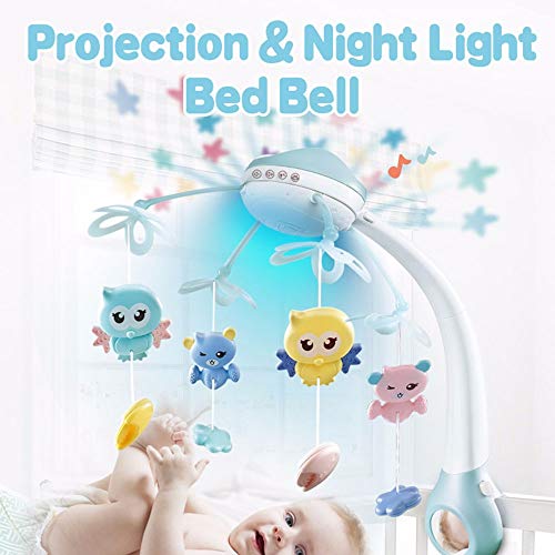 DONGKER Baby Musical Crib, Baby Crib Mobile with Projector and Night Light Hanging Rotating Rattles Best Gifts for Boys Girls | The Storepaperoomates Retail Market - Fast Affordable Shopping