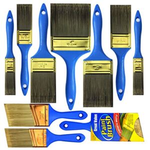 10 Pack Professional Painters(4INCH 3INCH 2INCH 2.5INCH 1INCH 1.5INCH) Heavy Duty Paint Brush, paintbrushes ,Paint Brushes Set, Paint Brushes, Painters Tools, Painters Brush, Painters Paintbrush