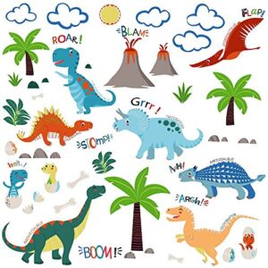 Jurassic World Dinosaurs Decorative Peel & Stick Wall Art Sticker Decals for Boys Room or Nursery