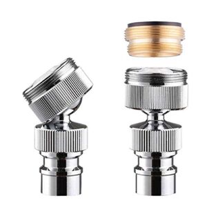 Dishwasher Faucet Adapter, Dishwasher Snap Adapter, 55/64-27 Thread with Small Diameter Nipple, Chrome Plated, Brass