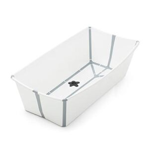 Stokke Flexi Bath X-Large, White – Spacious Foldable Baby Bathtub – Lightweight & Easy to Store – Convenient to Use at Home or Traveling – Best for Ages 0-6