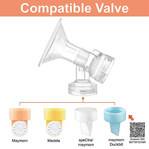 Maymom MyFit Flange Set, Two-Piece Breast Shield (27mm Large) Connector Valve Membrane Compatible with Medela Breast Pumps (Pump in Style Advanced, Lactina, Symphony) Not Original Medela Pump Parts | The Storepaperoomates Retail Market - Fast Affordable Shopping