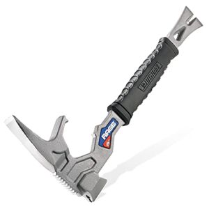 Vaughan 15 Inch Multi-Function Demolition Tool, Hammer, Nail Puller, Multi-Use, Heavy Duty Construction, DIY Hand Tools – Blue 050042