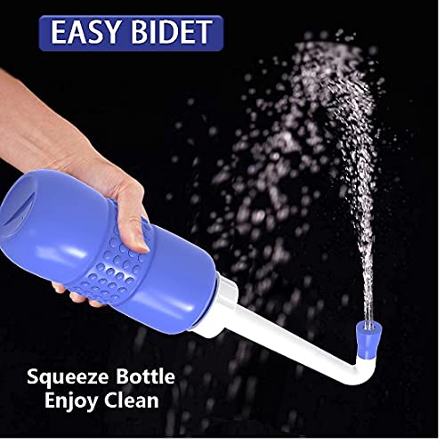 2PCS-Pack Portable Bidet for Toilet – 450ml Travel Bidet – 15oz Handheld Personal Bidet Empty Bottle – Childbirth Cleaner -for Outdoor,Camping,Travling,Driver,Personal Hygiene -with Storage Bag | The Storepaperoomates Retail Market - Fast Affordable Shopping